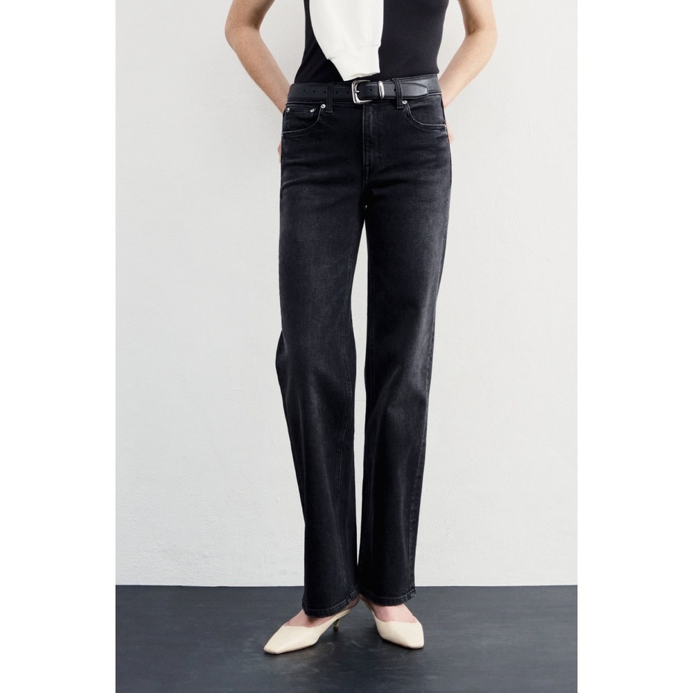 AYR The Secret Sauce Size 28 Date Night Black Wide Leg High Rise Jeans